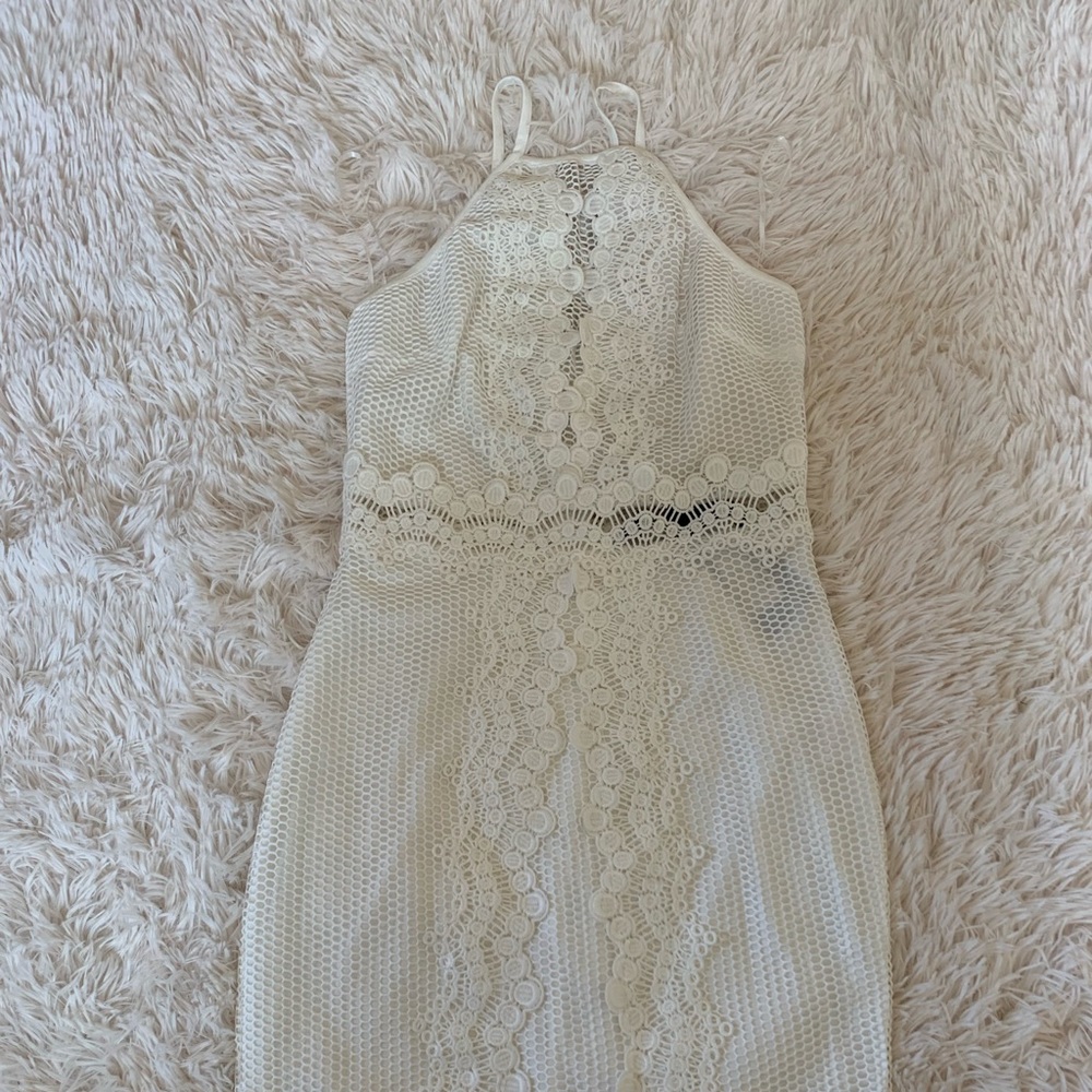 Lace white dress